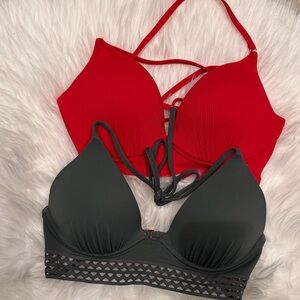 Shade & Shore Red and Black Bikini Set